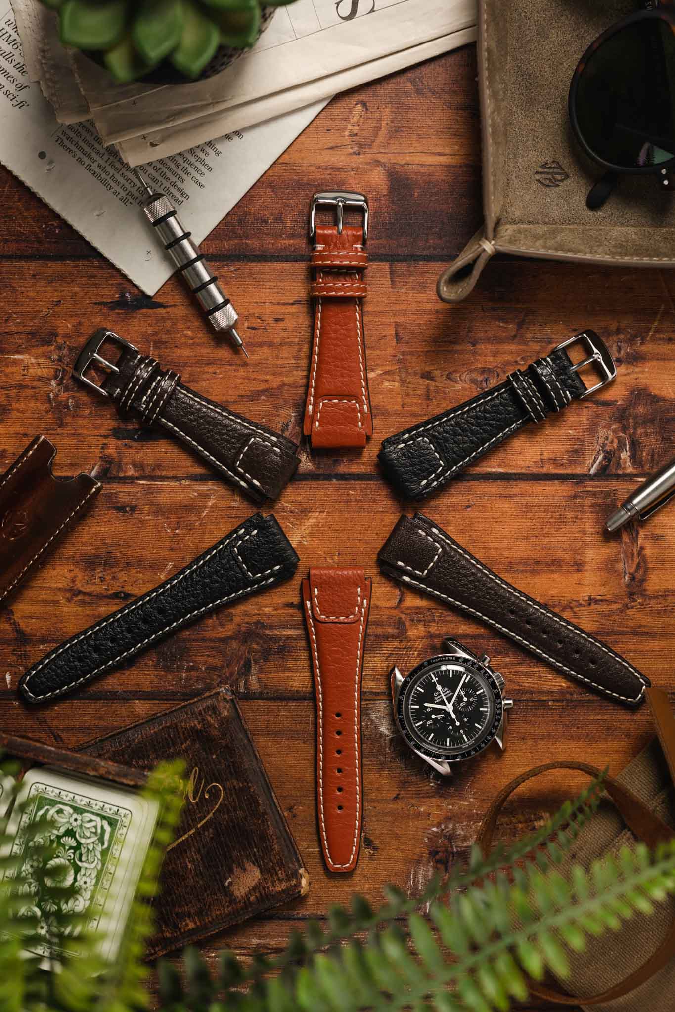Cognac Leather Watch Strap | Buy Online | WatchObsession UK