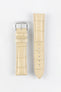 RIOS1931 NEW ORLEANS Alligator-Embossed Leather Watch Strap in SAND