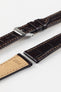 RIOS1931 ORLANDO Alligator-Embossed Leather Watch Strap in MOCHA