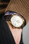 RIOS1931 ORLANDO Alligator-Embossed Leather Watch Strap in MOCHA