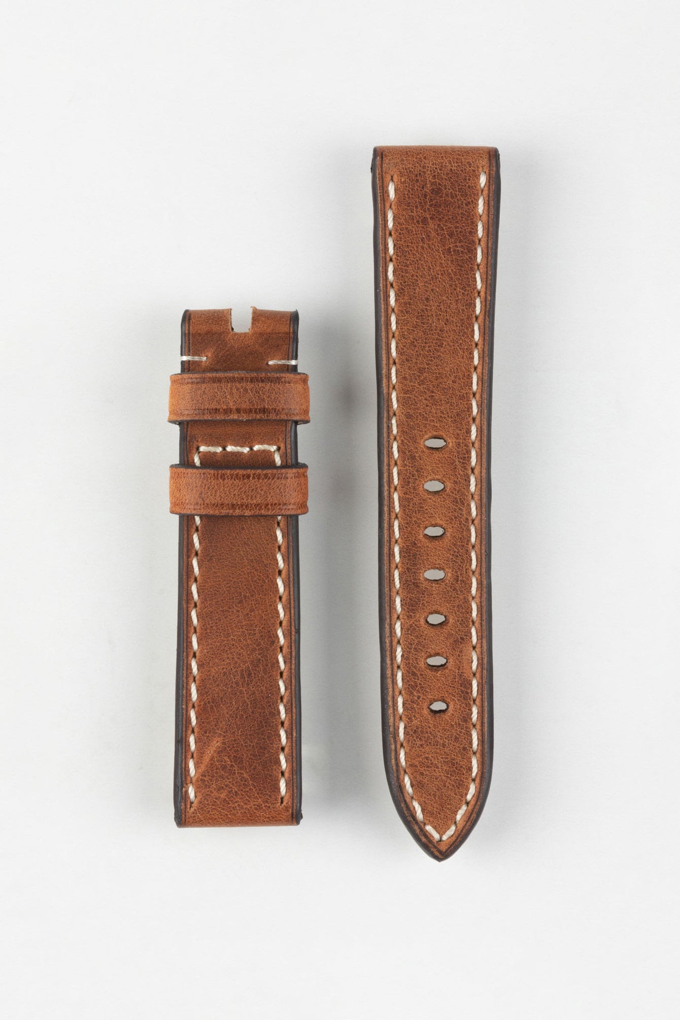 RIOS1931 CLASSIC Low-Profile Leather Watch Strap In BLACK - Foto 8