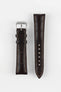 RIOS1931 PRESIDENT Genuine Alligator Round-Padding Watch Strap in MOCHA