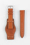 RIOS1931 TULA Genuine Russia Leather Bund Watch Strap in COGNAC