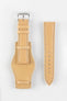 RIOS1931 TULA Genuine Russia Leather Bund Watch Strap in SAND