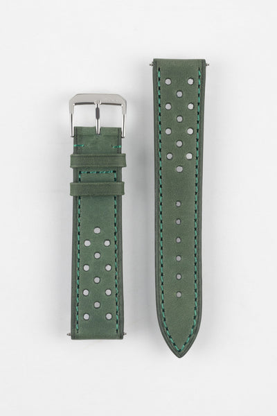 RIOS1931 UFA Perforated Watch Strap in GREEN