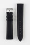 RIOS1931 Waging Watch Strap in Black with Silver Buckle