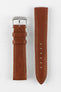 Image showing upper side of RIOS1931 Waging Watch Strap in Cognac