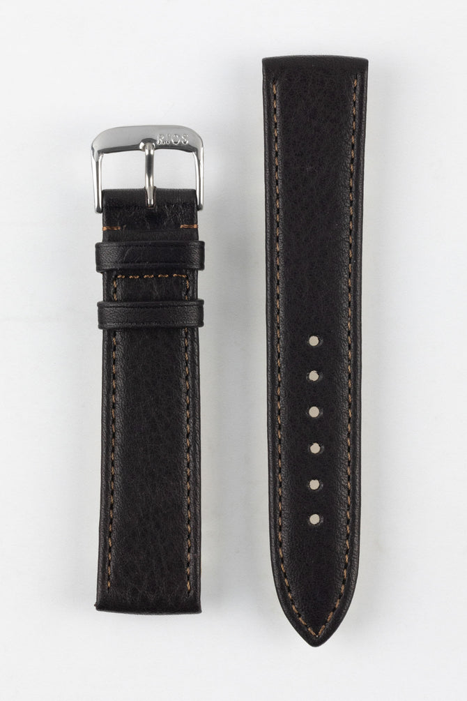 RIOS1931 Waging Mocha Brown Organic Leather Watch strap