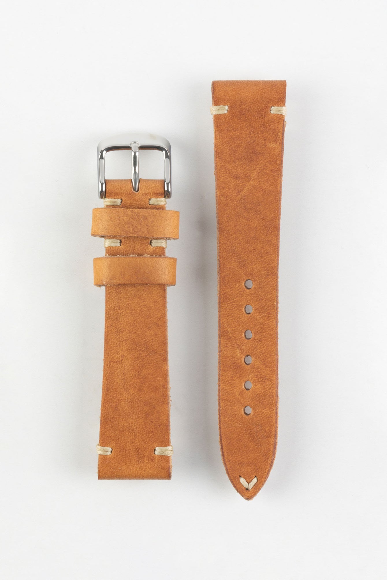 RIOS1931 CLASSIC Low-Profile Leather Watch Strap In BLACK - Foto 4