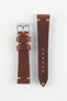 RIOS1931 WATTS Vintage Leather Watch Strap in MAHOGANY