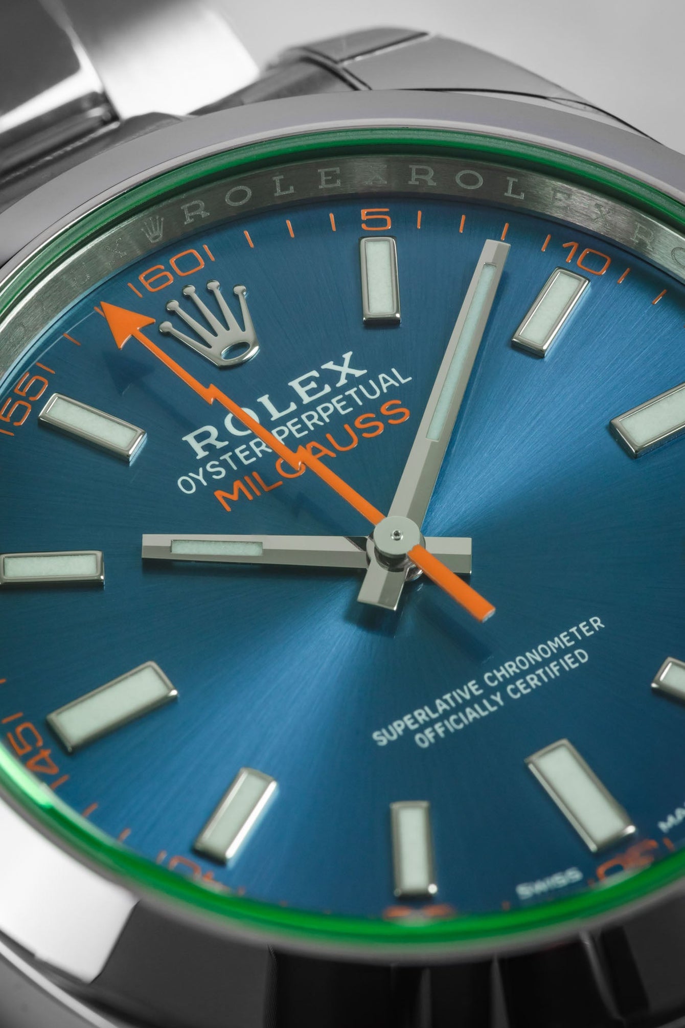 ROLEX Milgauss Blue Dial Watch