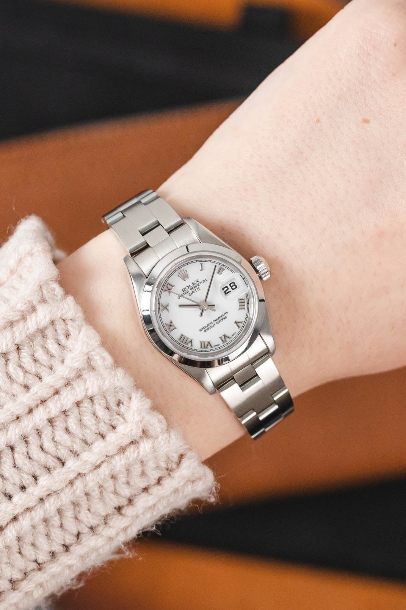 ががが ROLEX OYSTER PERPETUAL LADY 67193 4コマ