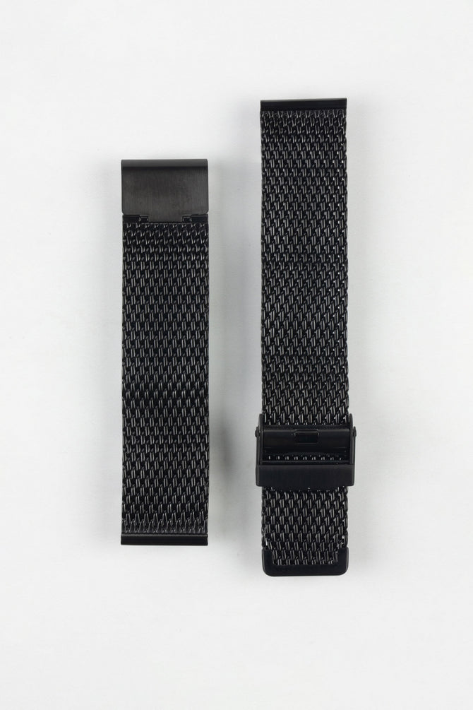 Staib SOC 2906 Stainless Steel Milanaise Mesh Watch Bracelet - BLACK