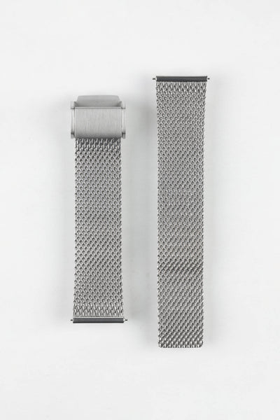 Staib SOC 2906  Quick-Release Milanaise Mesh Watch Bracelet - POLISHED SILVER