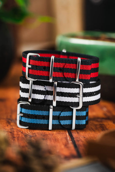 Stripe Nylon Watch Strap Bundle