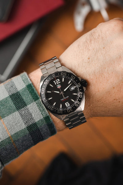 tag heuer formula 1 black watch
