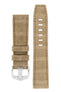 Hirsch Tritone | Nubuck Alligator Beige Leather Watch Strap | HS