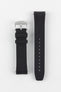 VANGUARD Integrated Rubber Watch Strap for Omega Speedmaster/ Moonswatch in BLACK