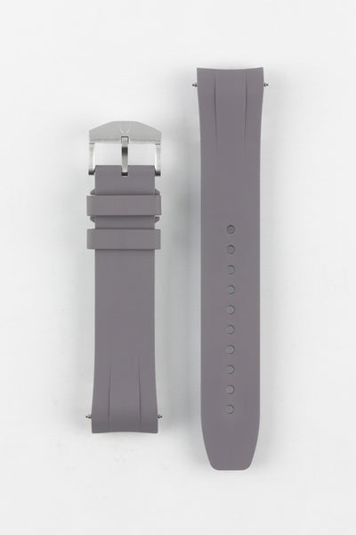 VANGUARD Integrated Rubber Watch Strap for Omega Speedmaster/ Moonswatch in GREY