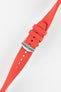 VANGUARD Integrated Rubber Watch Strap for Omega Speedmaster/ Moonswatch in Red