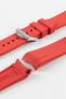 VANGUARD Integrated Rubber Watch Strap for Omega Speedmaster/ Moonswatch in Red