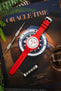 VANGUARD Integrated Rubber Watch Strap for Omega Speedmaster/ Moonswatch in Red