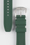 VANGUARD Integrated Rubber Watch Strap for Tudor Black Bay 54 in GREEN
