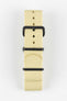 Nylon Watch Strap in BEIGE with PVD Buckle and Keepers