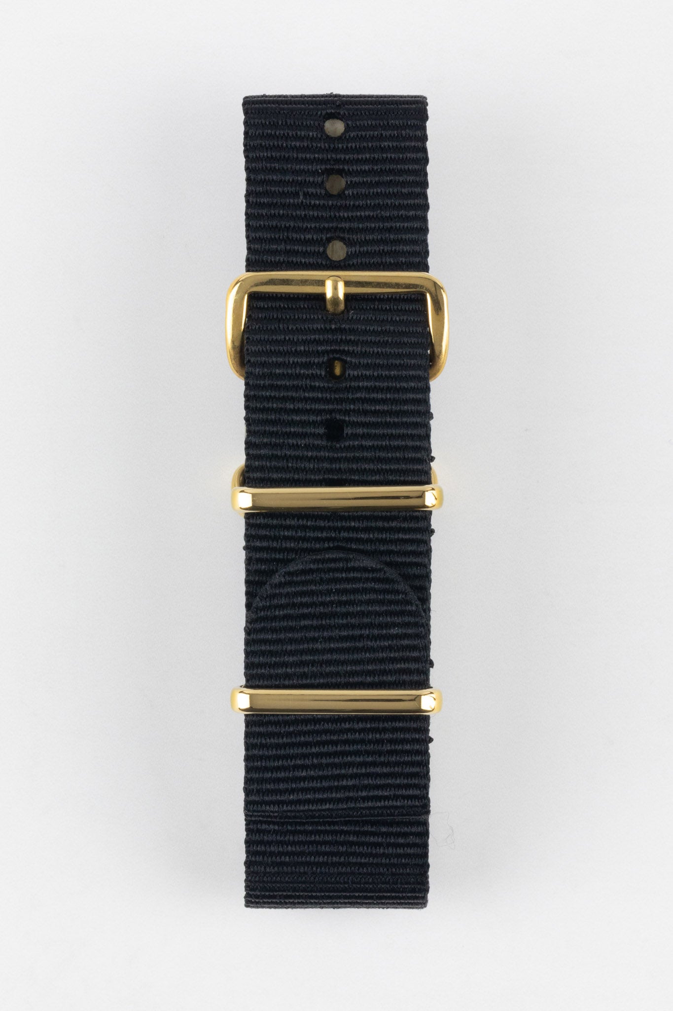 Nylon Watch Strap Black Gold Watch Obsession