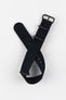Nylon Watch Strap in BLACK with PVD Buckle and Keepers