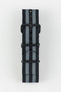 Nylon Watch Strap in BLACK / GREY Stripes with PVD Buckle & Keepers