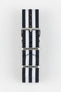 Nylon Watch Strap in BLACK with WHITE Stripes