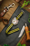 Nylon Watch Strap in BLACK with YELLOW Stripes