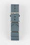 Nylon Watch Strap in GREY with Brushed Buckle and Keepers