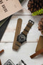 Nylon Watch Strap in KHAKI with PVD Buckle and Keepers