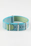 Nylon Watch Strap in SKY BLUE with Polished Buckle and Keepers