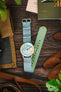 Nylon Watch Strap in SKY BLUE with Polished Buckle and Keepers