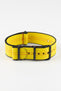 Nylon Centre-Stitch Strap in YELLOW with Red Stitch and PVD Buckle & Keepers