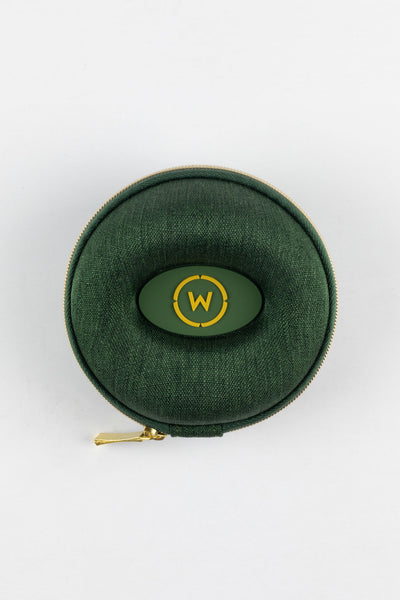 Forest Green Twill Fabric 360° Single Watch Protective Oyster Case