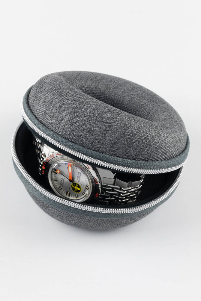 Single Watch - Oyster Travel Case - Slate Grey