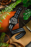 Premium Nylon Watch Strap in BLACK & GREY with Black PVD Hardware