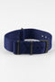 Premium Nylon Watch Strap in NAVY BLUE with Black PVD Hardware