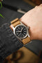 Premium Nylon Watch Strap in SAND with Brushed Hardware