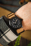 Premium Nylon Watch Strap in SAND with Black PVD Hardware