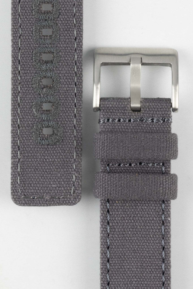 Quick-Release Canvas Watch Strap in GREY