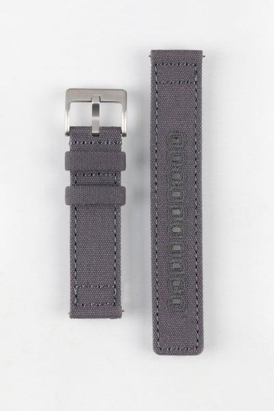 Quick-Release Canvas Watch Strap in GREY