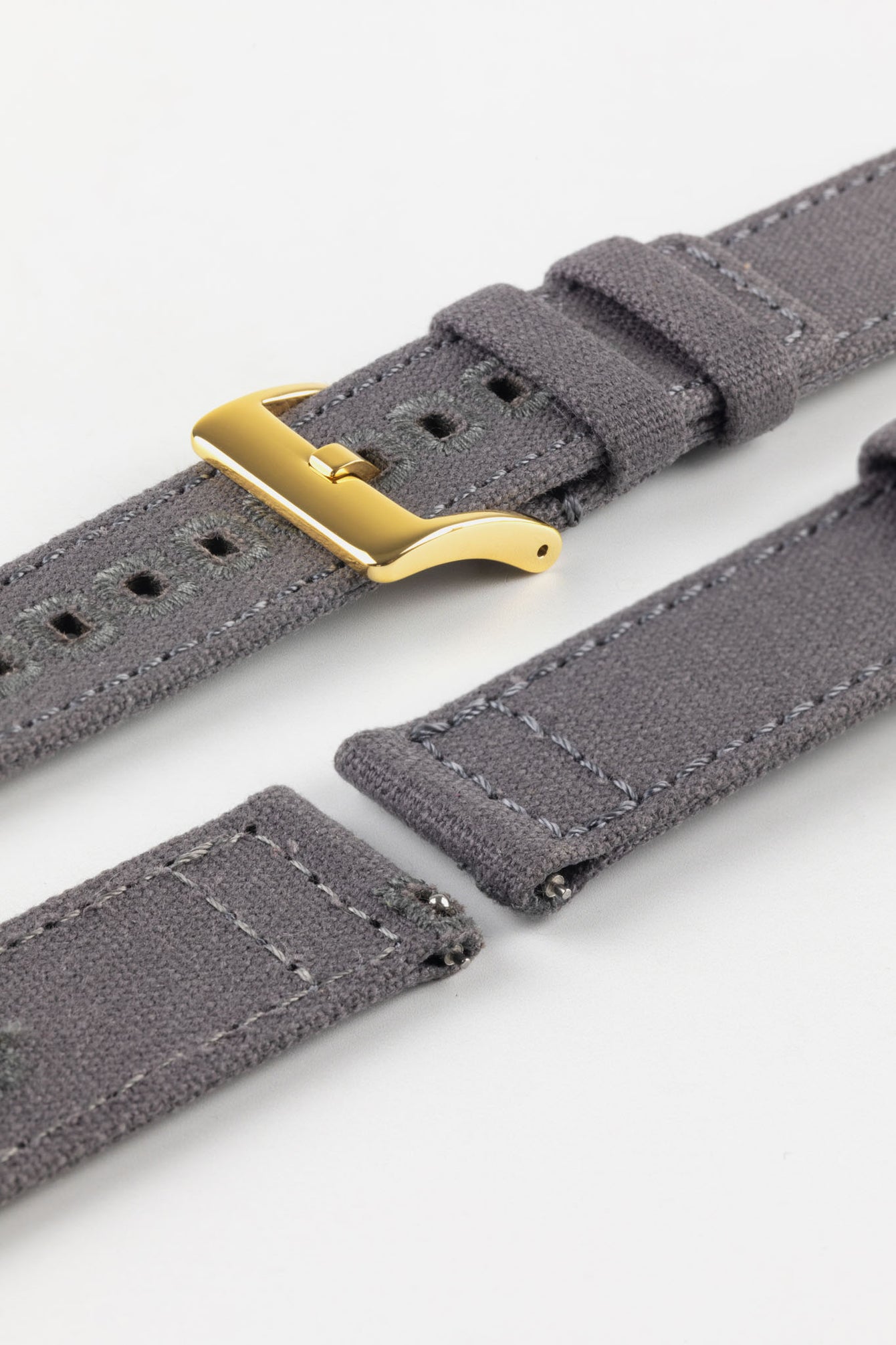 Quick-Release Canvas Watch Strap in GREY
