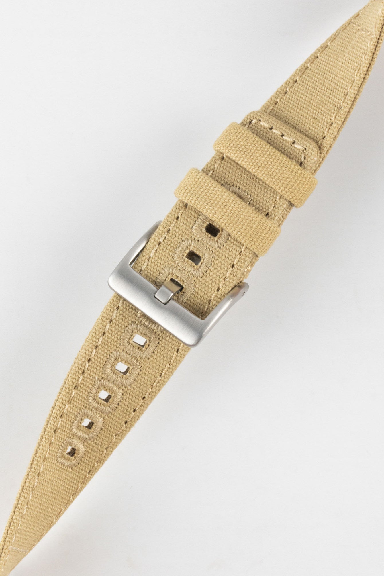 Quick-Release Canvas Watch Strap in KHAKI