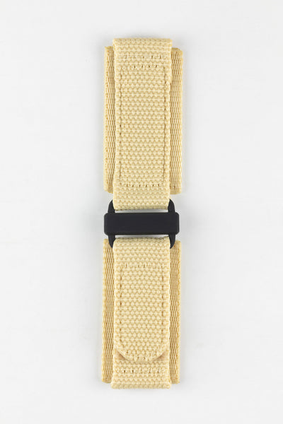 Tactical Hook & Loop Nylon Watch Strap in KHAKI