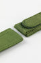 Tactical Hook & Loop Nylon Watch Strap in OLIVE GREEN